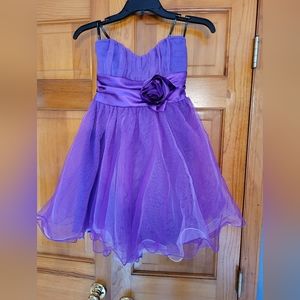 Fun purple party dress, Junior size 3, mini dress, prom